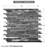 Gisa 12" x 12" Beveled Glass Linear Random Mosaic Wall Tile-70992031