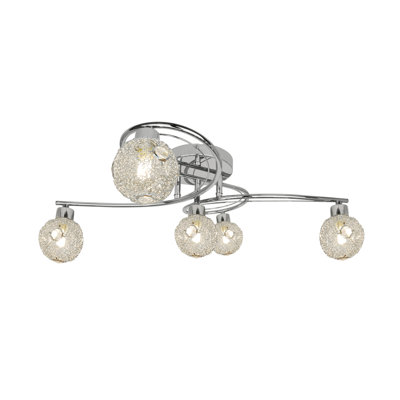 Deveraux Glass Semi Flush Mount