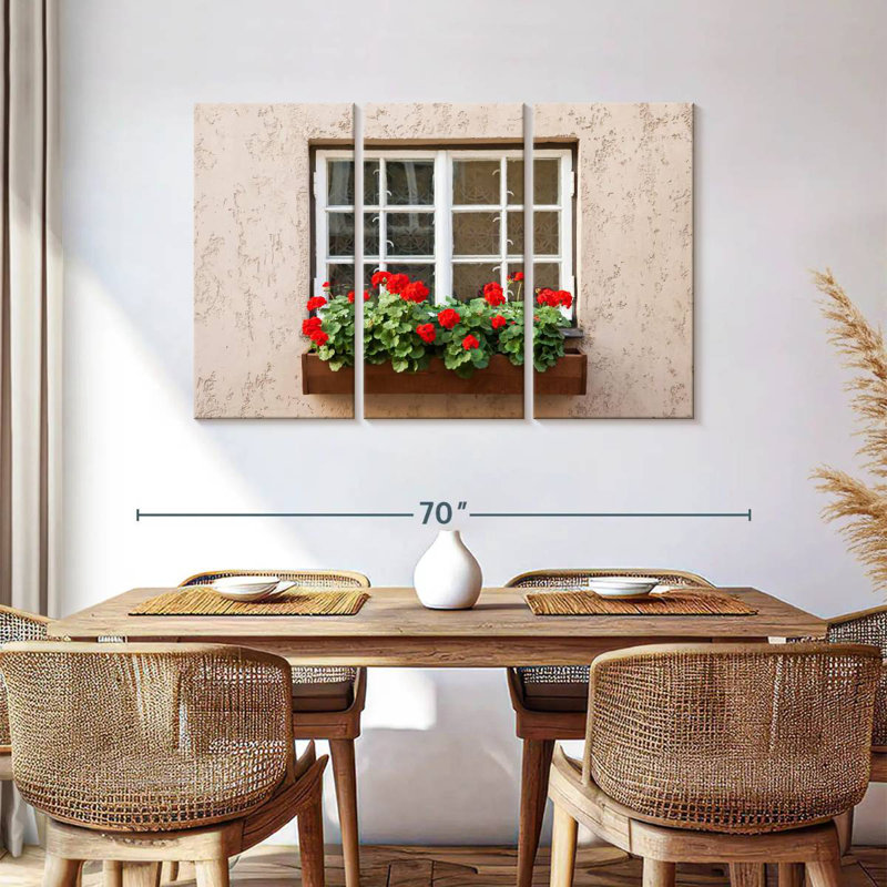 Lilie Window Flower, 36" H x 57" W