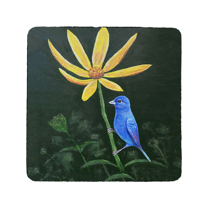 Sous-verre indigo