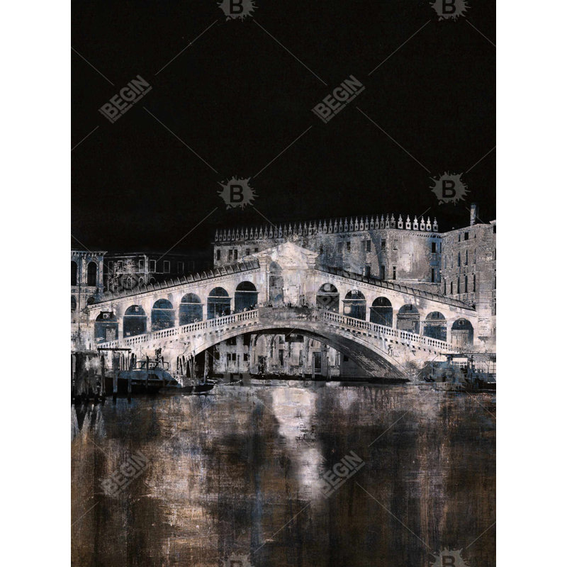 Pont du Rialto à Venise - Toile des villes pour la décoration intérieure