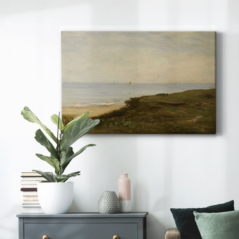 Paysage rétro - DCCXCV sur toile, H 13 po x l 19 po