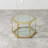 Glass Top Coffee Table With Gold Frame