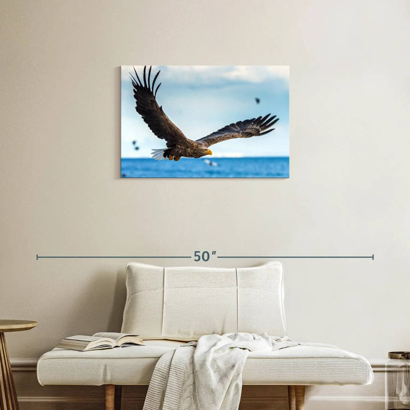 Eagle In Flight, 20" H x 30" W