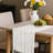 Linen Textured Hemstitched Embroidered Striped Table Runner With Tassels-113878480-113878483