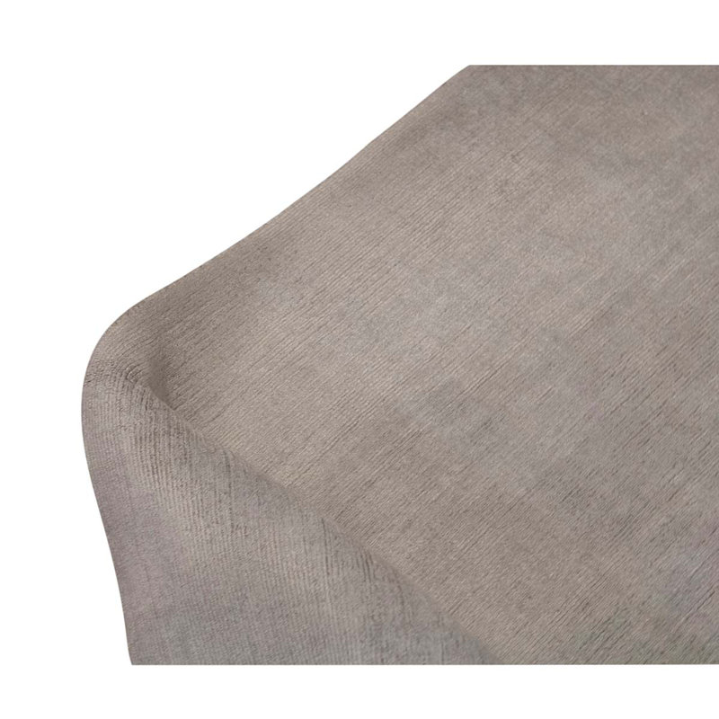Wool Area Rug in Light Gray