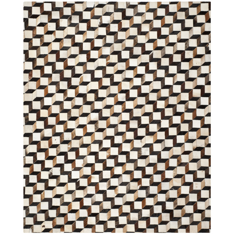 Tapis brun / ivoire Stasia, Rectangle 8 pi x 10 pi