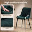 Chaise rembourrée moderne avec dossier capitonné et pieds en métal pour la salle à manger de cuisine-890027954