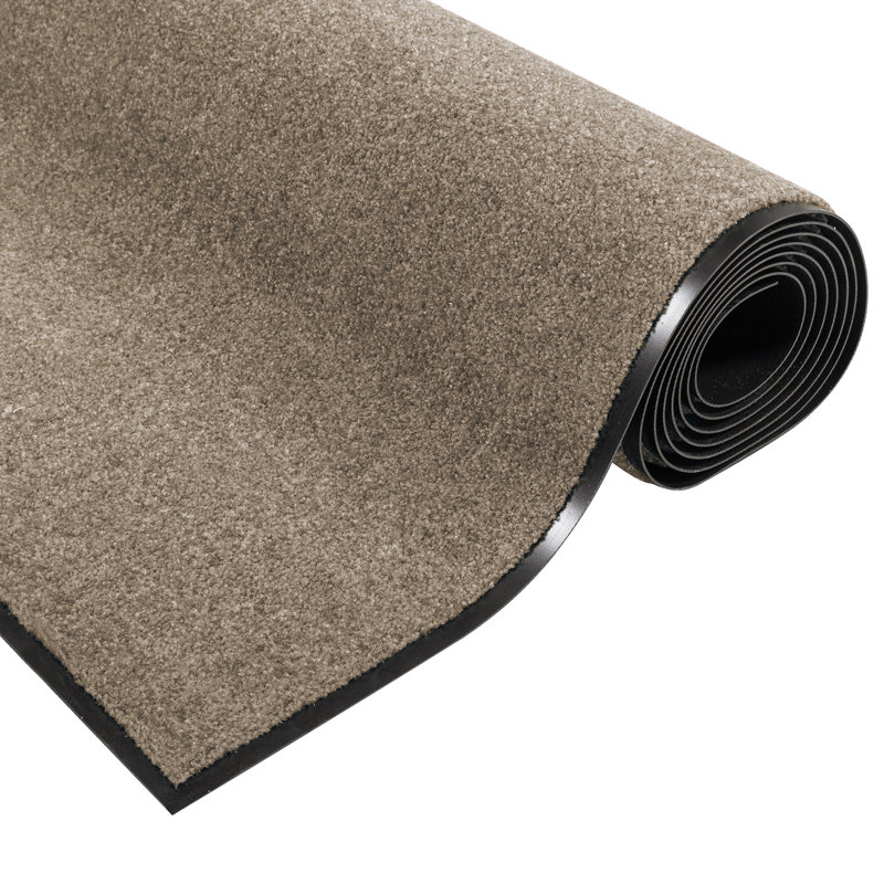 Non-Slip No Pattern Doormat, Beige, 120 x 300 cm