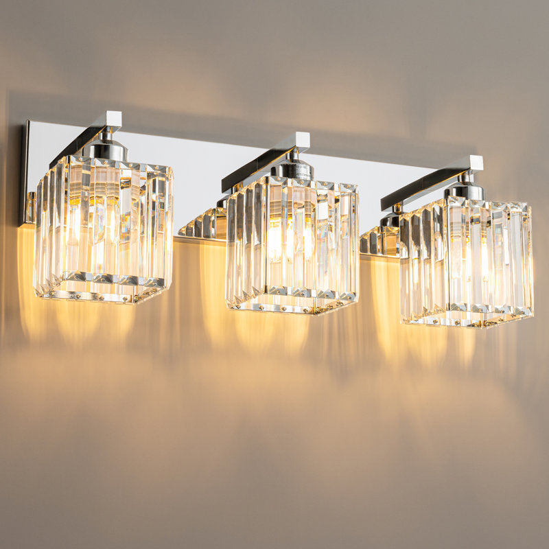Lanceton Dimmable Vanity Light, Chrome, 3 Lights