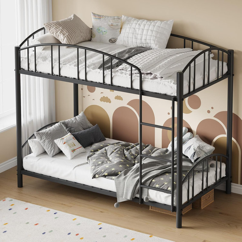 Bunk Bed Twin Over Twin, Black