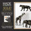 Ornamental Safari Animals III Framed Print - Solid Wood