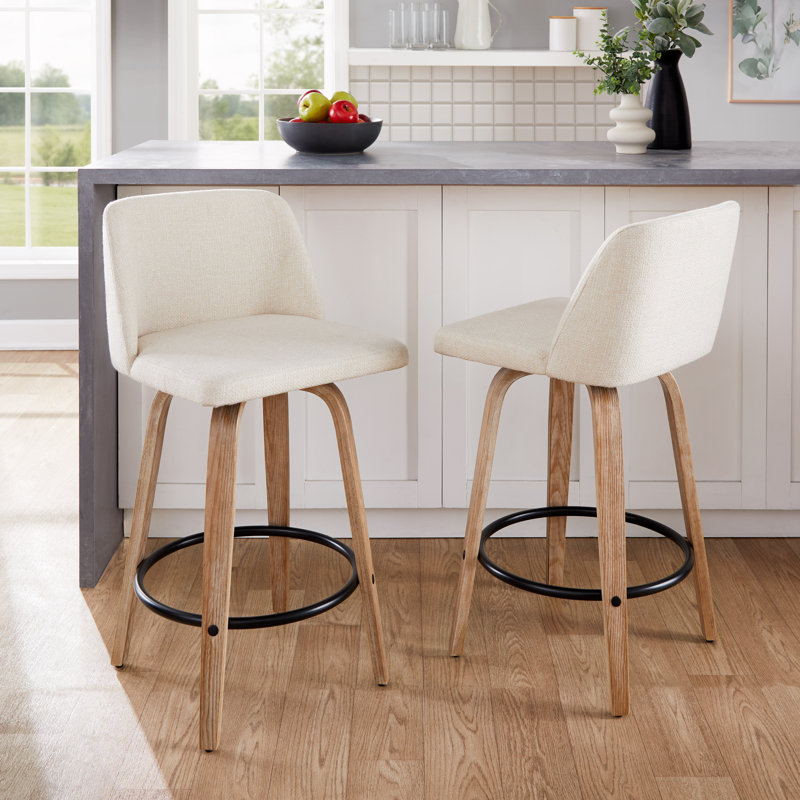 Tabouret de comptoir pivotant 25,5 po Lakyia