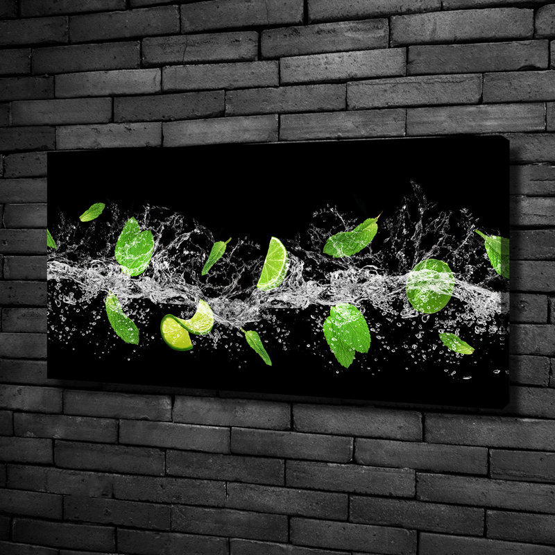 Lime With Mint - No Frame Print on Canvas