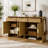 59.1" Multi-Functional Storage Buffet with Adjustable Shelf and Open Storage
