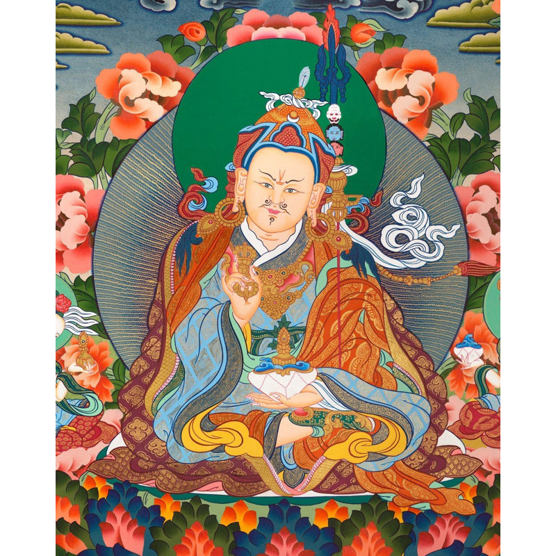 Gourou Padmasambhava Thangka (Thangka sans brocart)