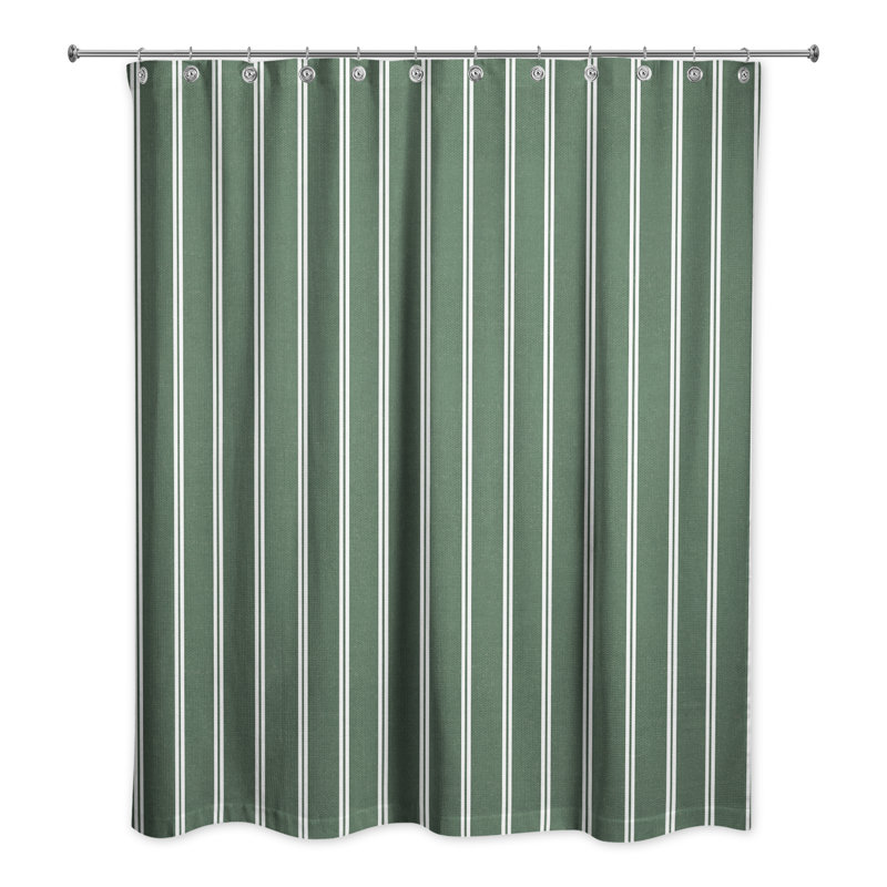 Rideau de douche simple Perine, Vert