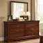 Commode Deyr, 6 tiroirs, bronze, moulure Louis Philippe