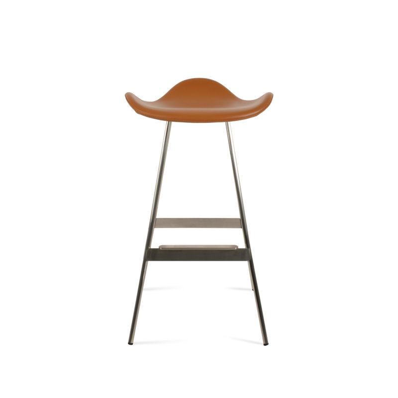 Tabouret Falcon Balat, Acier Inoxydable, Caramel PPM