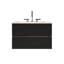 Meuble-lavabo mural noir et noyer Gloria-1118867552-1118867566