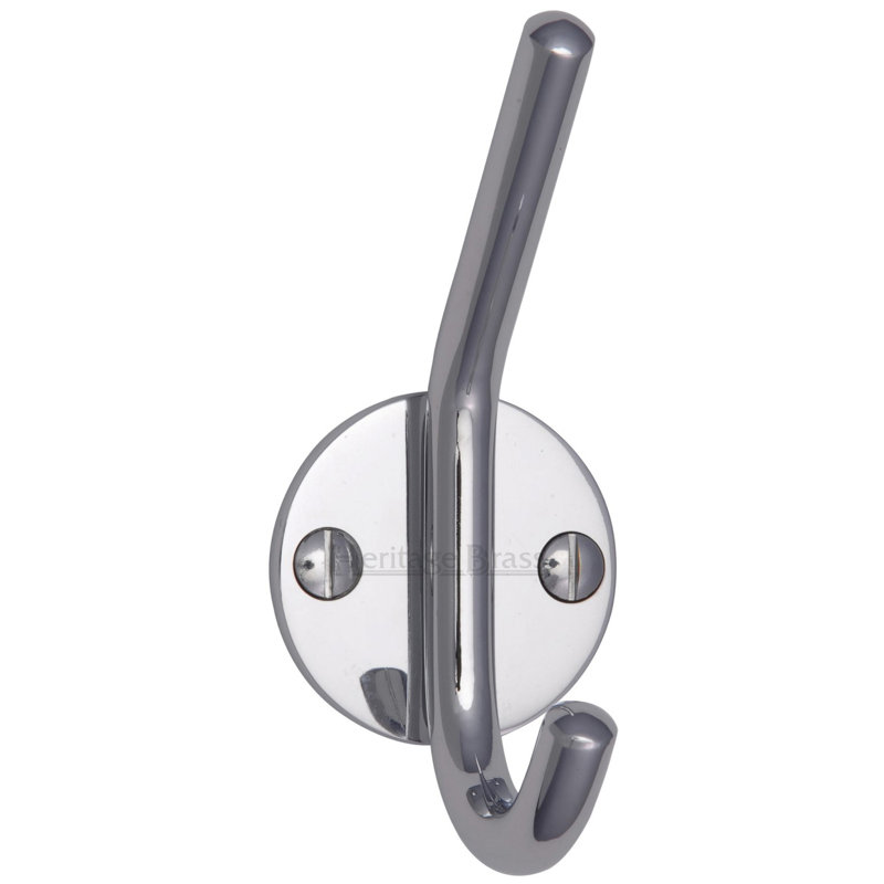Heritage Brass Heritage Hat & Coat Hook, Polished Chrome