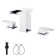 Widespread 2-handle Bathroom Faucet with Drain Assembly