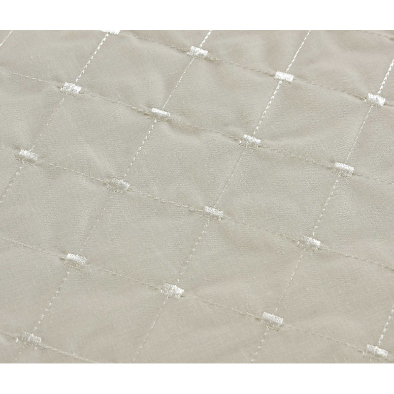 Ranier Cotton Blend Bedding with Pillowcases Included, Ivory, Single Duvet Cover + 1 Standard Pillowcase