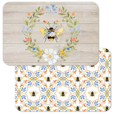 Napperons réversibles 4 pièces Floral Bee