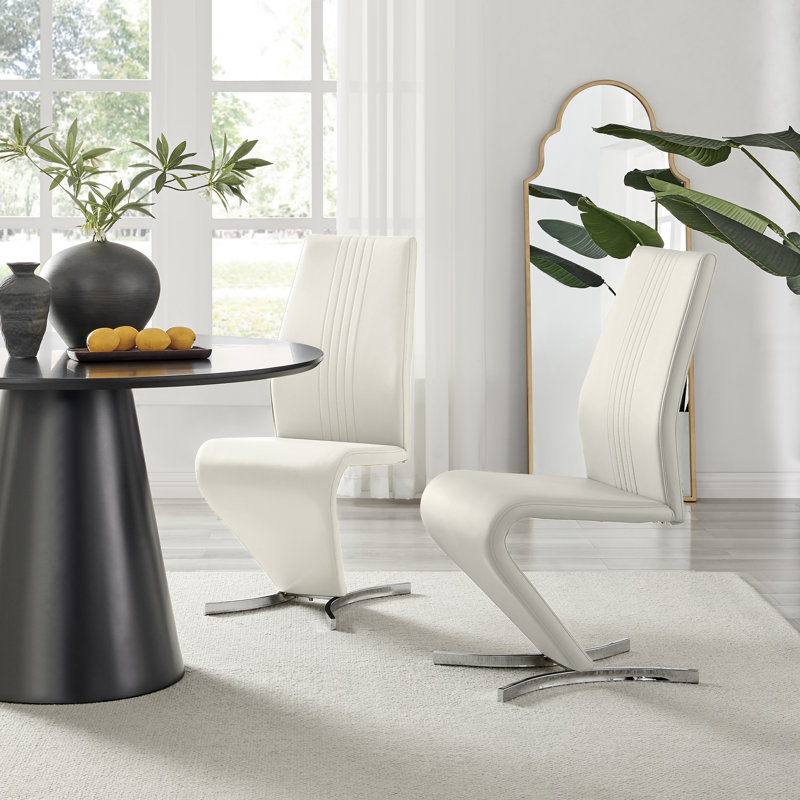 Chowchilla 2 - Person Dining Set, White