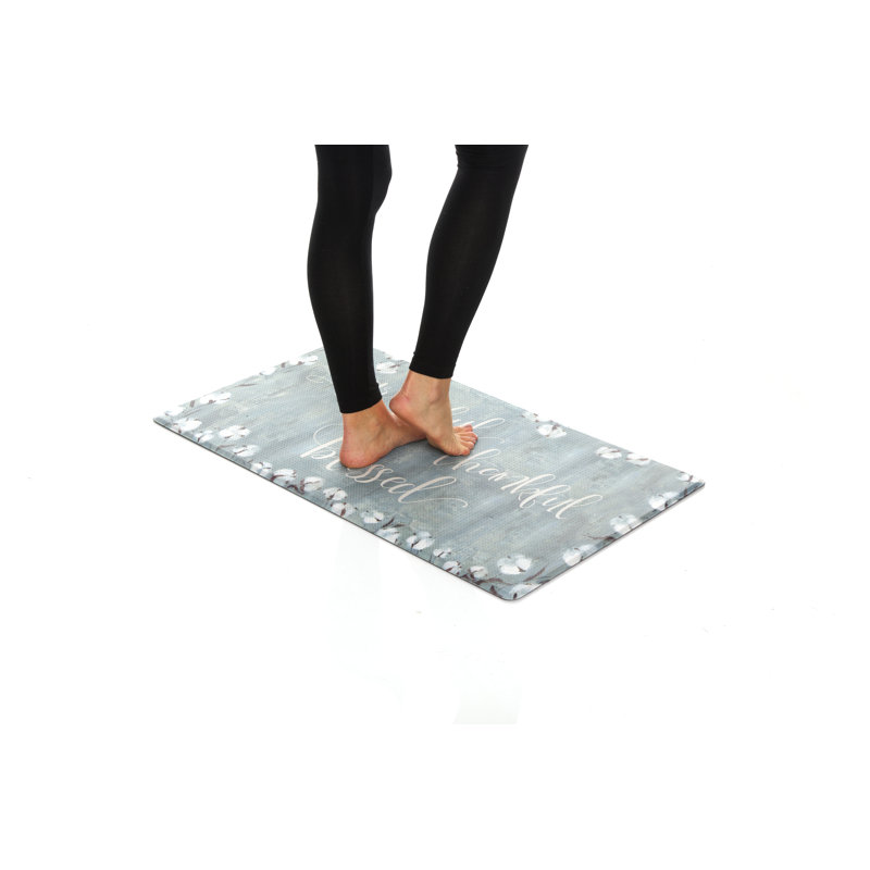 Stephenson Synthetic Water Resistant Anti-Fatigue Non-Skid Kitchen Mat, 20" W x 36" L