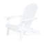 Chaise en bois blanc pour terrasse de patio près de la piscine, fonction pliante et porte-gobelets, 30,22 po de profondeur, 36,26 po de largeur, 35,27 po de hauteur, 22,75 lb