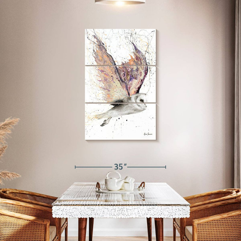 Brampt Heart Winged Owl, 45" H x 28" W