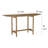 Foor Solid Mango Wood Entryway Console Table, Natural Mango