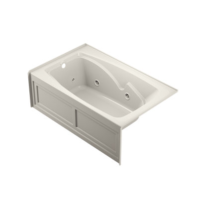 Cetra 60" x 36" Alcove Whirlpool Bathtub