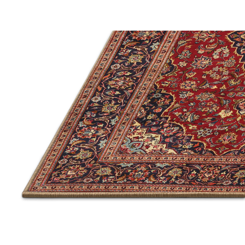 Tapis oriental rouge / brun Franky, Rectangle 8 pi x 10 pi