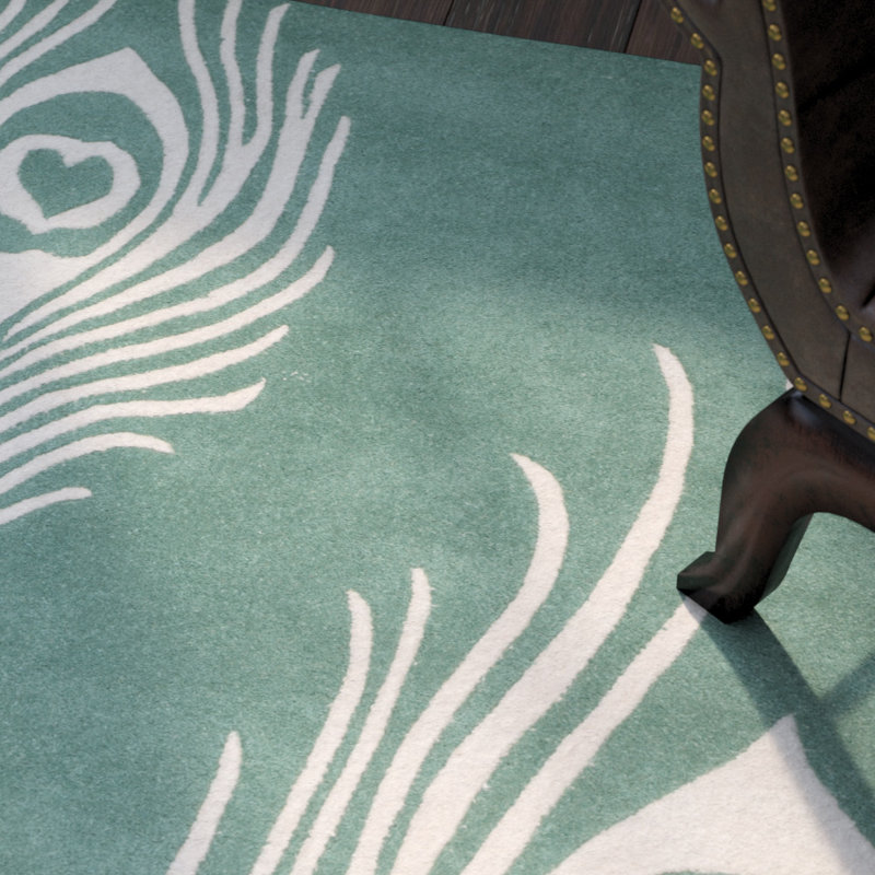 Nonia Hand Tufted Wool And Viscose Rug, Rectangle 7'6" x 9'6"