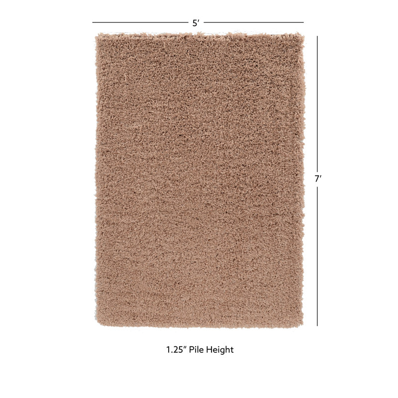 Tapis sable touffeté à la main Desdemona, Rectangulaire 5 pi x 7 pi