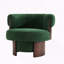 Fauteuil demi-tonneau rotatif sculpté Modern Modern-1316210337