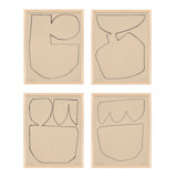 Outlines 5-8, Set Of 4 Print by Michael Kempen