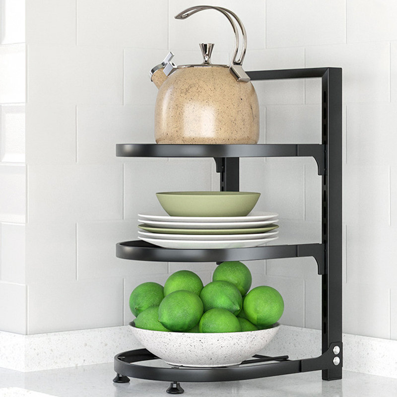 Steel Handcrafted Rectangle Countertop / Cabinet Pot Rack