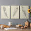 Plume d'esquisse I - ensemble de 3 reproductions d'art sur toile tendue-158690535