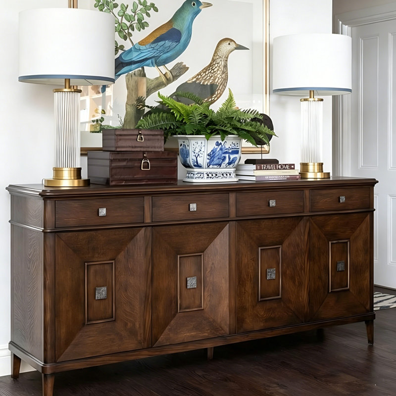 Large-Capacity Retro Sideboard