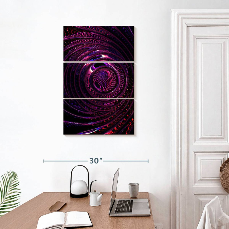 Avery Ripples, abstrait numérique, H 32 po x l 20 po