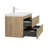 41.75 " W Wall Mounted Wall Mounted 1 Single Vanity Bathroom Vanity With Poly Marble Top