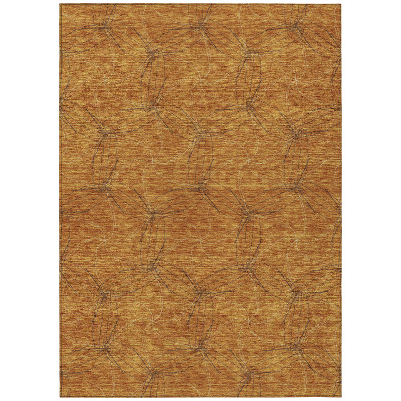 Tapis intérieur / extérieur géométrique lavable 5 pi x 8 pi