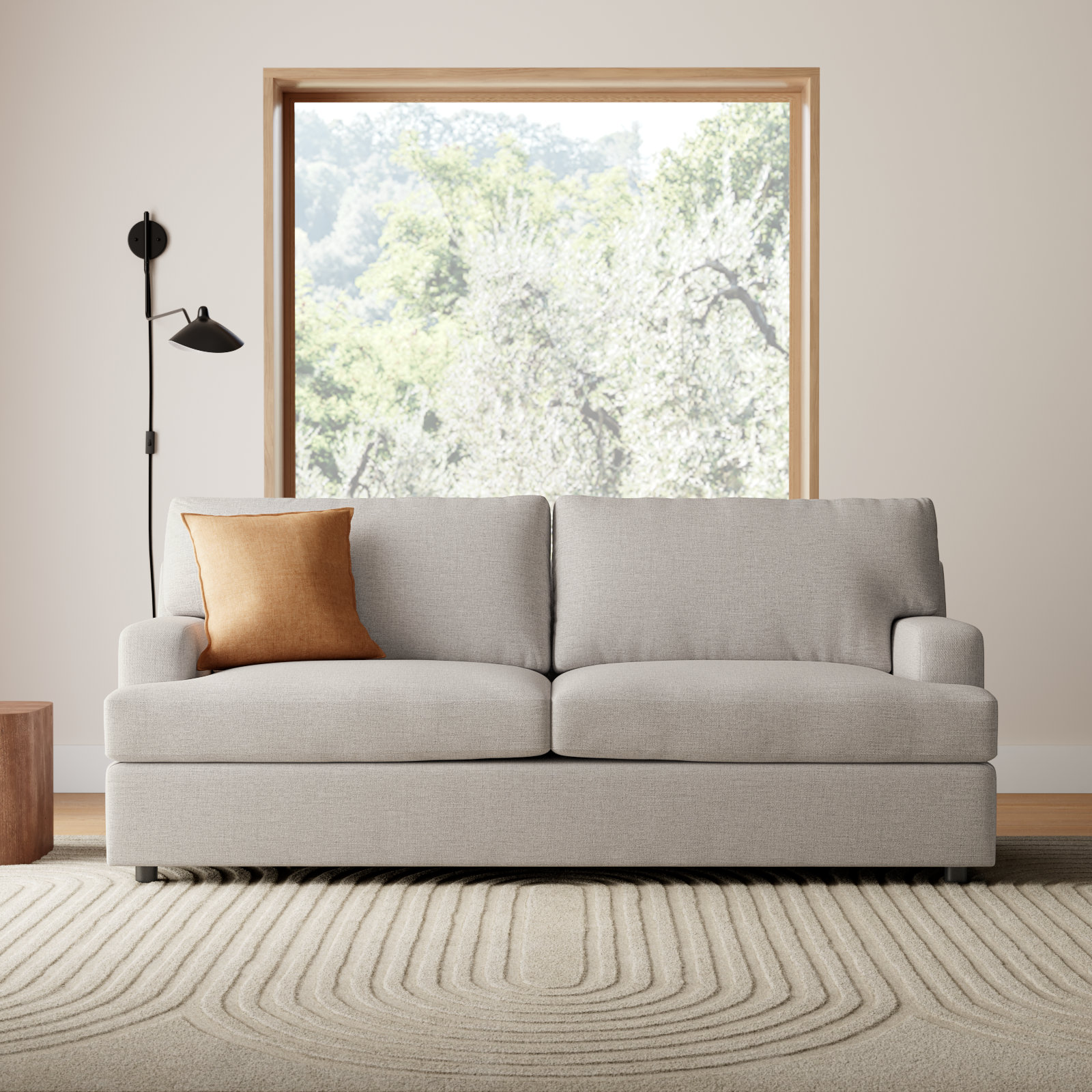 Cleo 84'' Sofa, Turbo Ash Basketweave