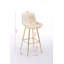 Ensemble de 30 tabourets de bar 30 po avec tabouret de comptoir en velours chromé