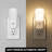 Vertical White Plug-In Dimmable LED Night Light With Warm Glow 3000K