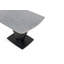 Table de salle à manger extensible de style marbre avec base en V sculpturale noire