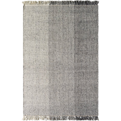 Aarhus Wool Ombre Area Rug in Gray